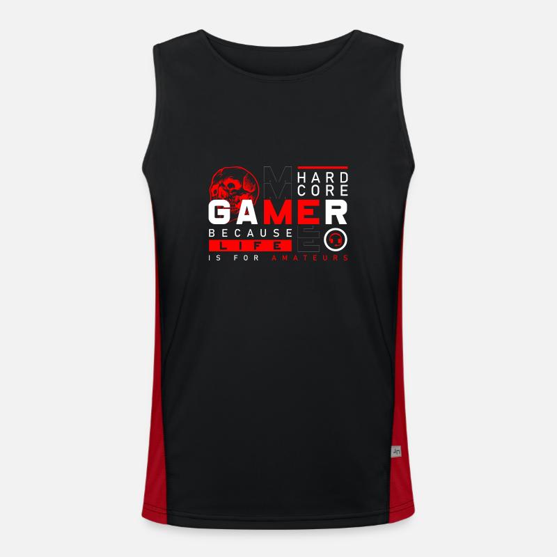 PC E-Sport Grafik Funktionelles Kontrast-Tank Top für Männer 