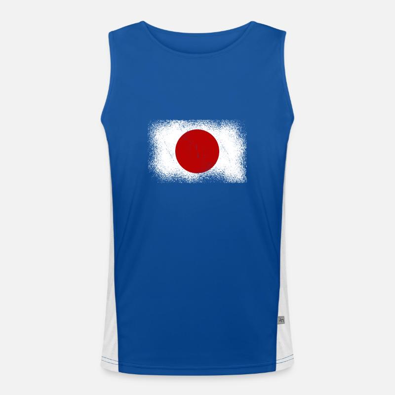 Drapeau du Japon utilisé Look Nihon Drapeau japonais Débardeur respirant contrasté Homme 