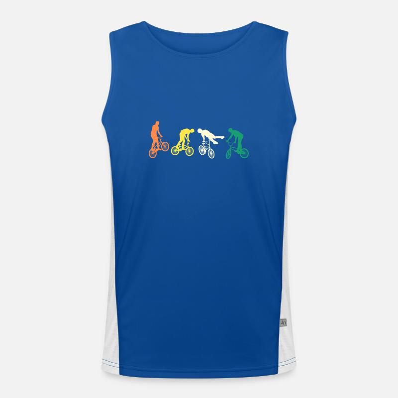 Fahrrad Evolution Mountainbike Funktionelles Kontrast-Tank Top für Männer 