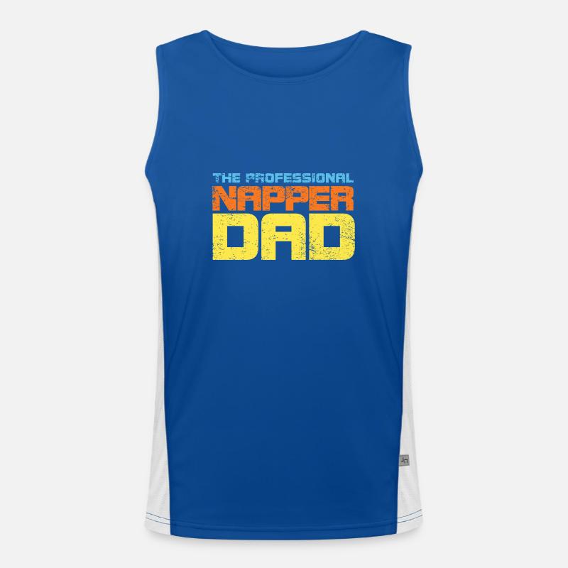 The Professional Napper Dad Funktionelles Kontrast-Tank Top für Männer 