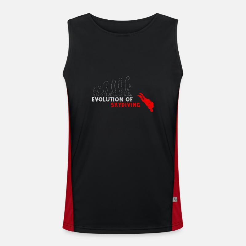 Skydiving Sky Skydiving Men's Functional Contrast Tank Top 