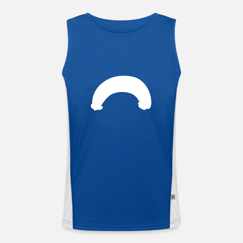arc icon line Men's Functional Contrast Tank Top 
