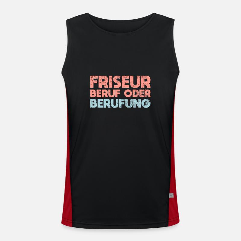 Friseur: Beruf Oder Berufung Funktionelles Kontrast-Tank Top für Männer 