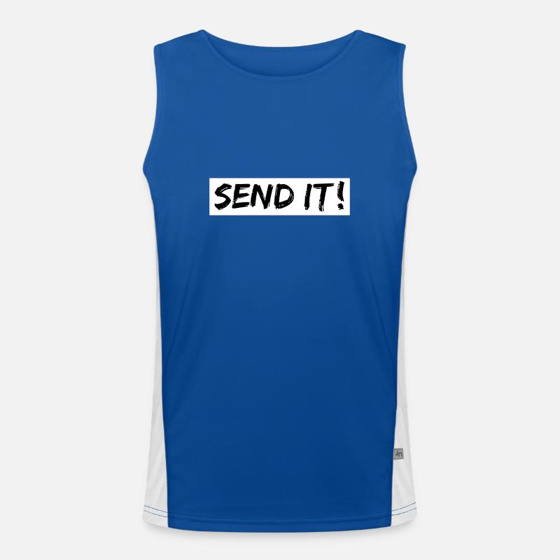 send it Funktionelles Kontrast-Tank Top für Männer 