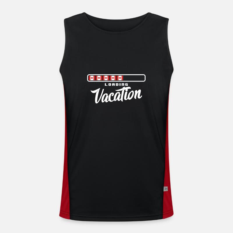 Canada Flag Maple Leaf Canadian Flag Canada Men's Functional Contrast Tank Top 
