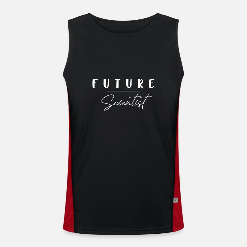 Future Scientist T-shirt Funktionelles Kontrast-Tank Top für Männer 