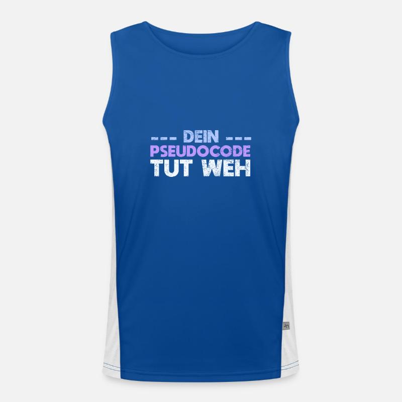 Dein Pseudocode Tut Weh Funktionelles Kontrast-Tank Top für Männer 