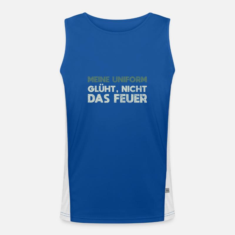 Meine Uniform Glüht, Nicht Das Feuer Funktionelles Kontrast-Tank Top für Männer 