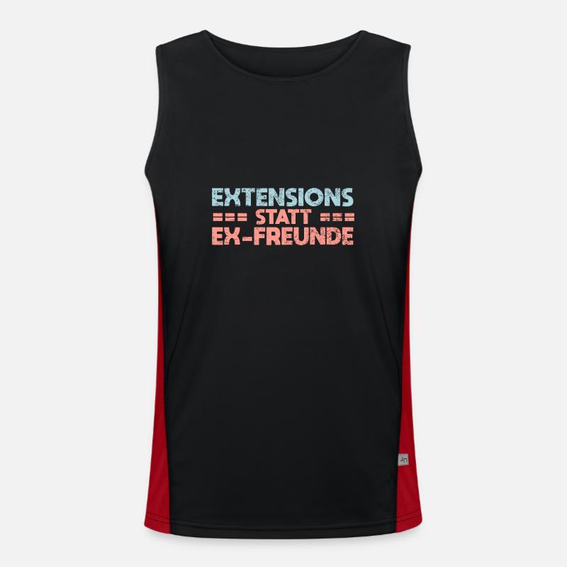 Extensions Statt Ex-Freunde Funktionelles Kontrast-Tank Top für Männer 