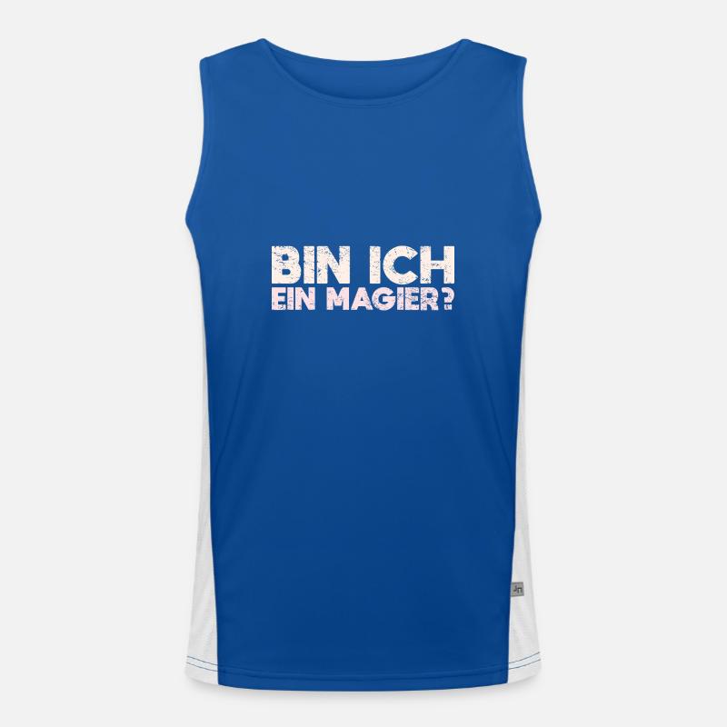 Bin Ich Ein Magier? Funktionelles Kontrast-Tank Top für Männer 
