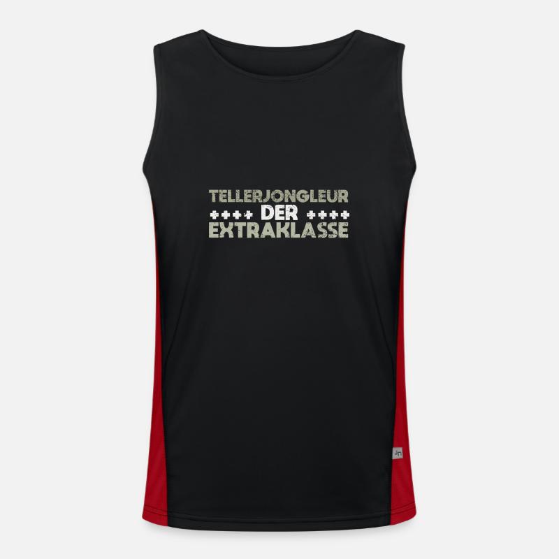 Tellerjongleur Der Extraklasse Funktionelles Kontrast-Tank Top für Männer 