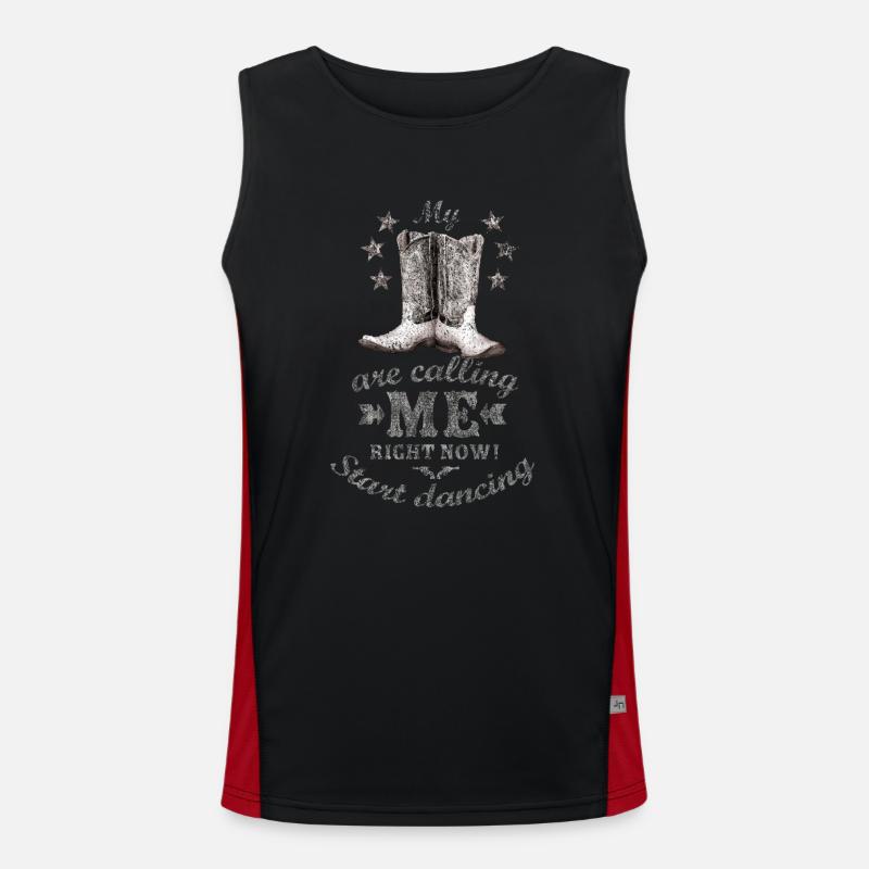 kl_linedance60a Funktionelles Kontrast-Tank Top für Männer 