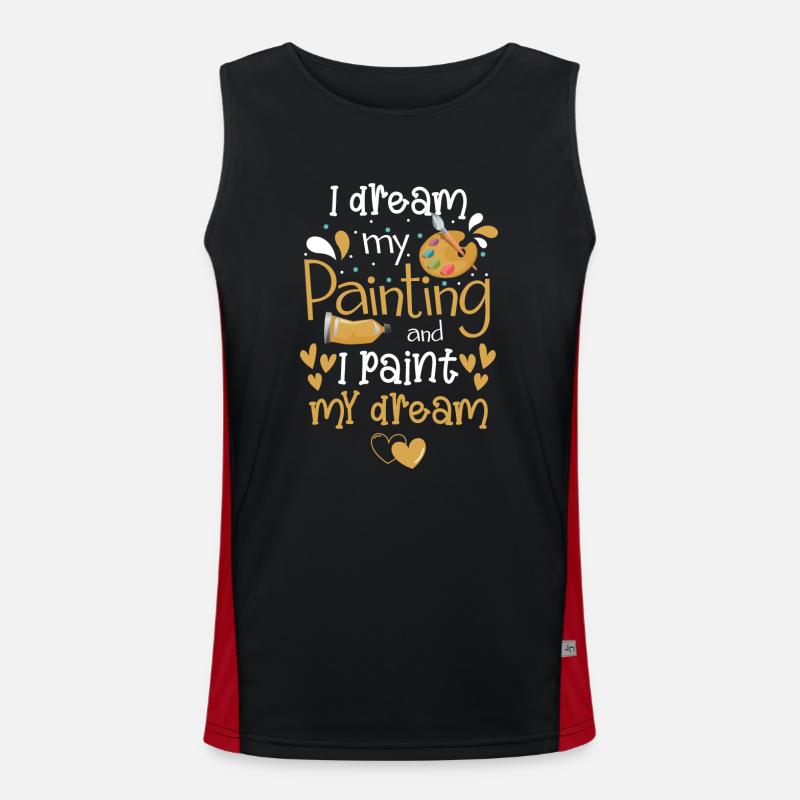 Painter Varnisher Craftsman Men's Functional Contrast Tank Top 