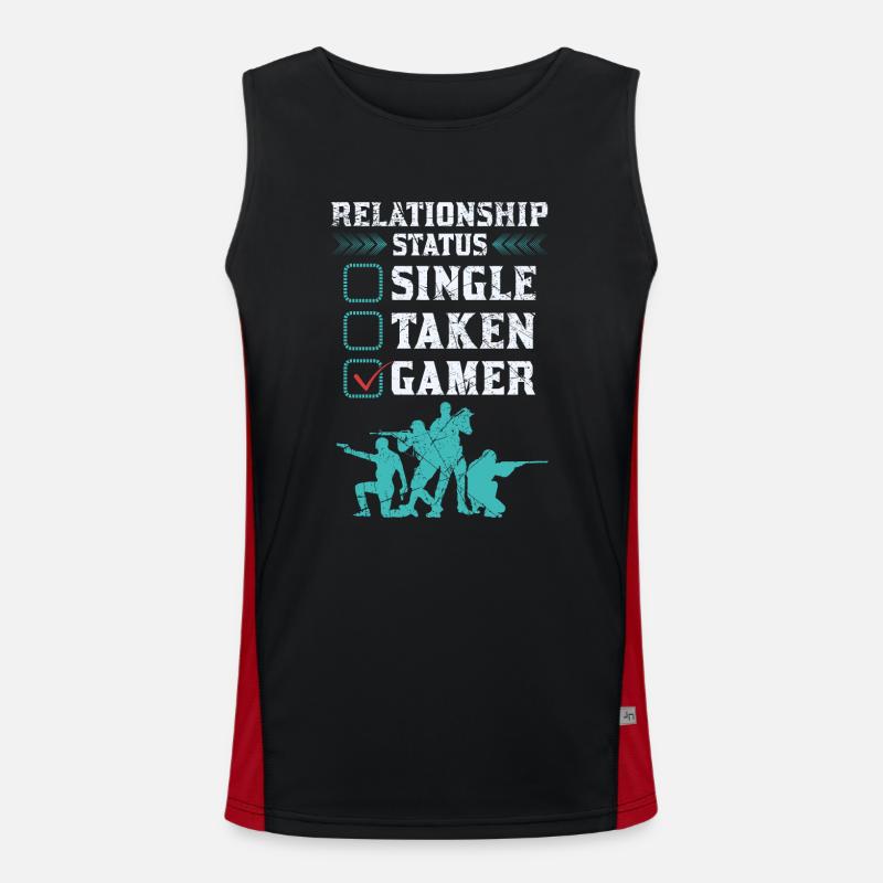 Statut de la relation Conception du joueur Débardeur respirant contrasté Homme 