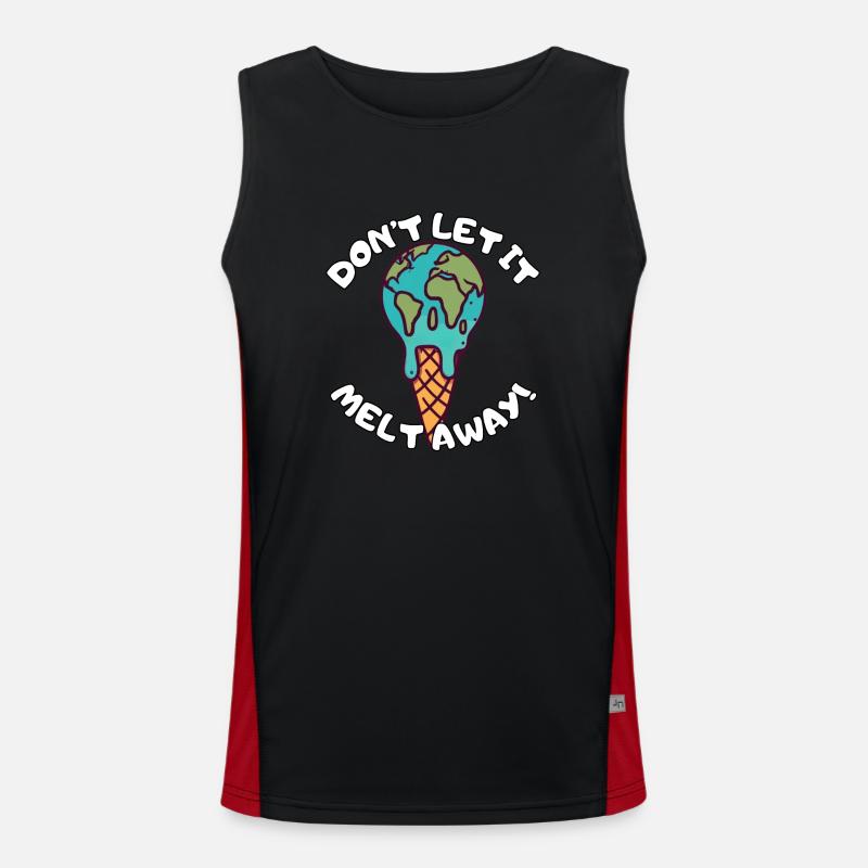 Don't let it melt away Funktionelles Kontrast-Tank Top für Männer 