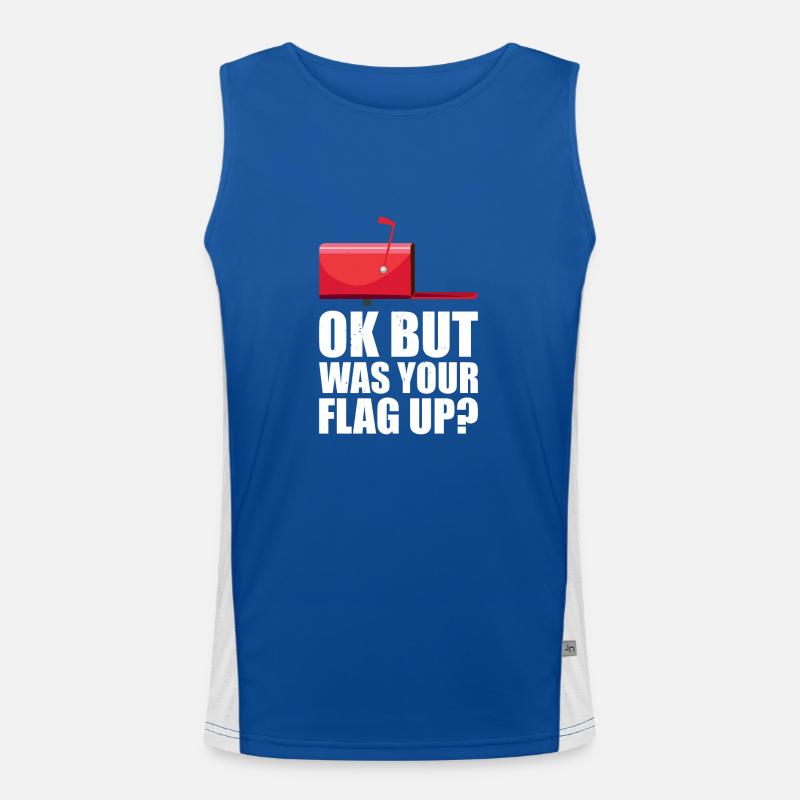 Postbote Postbotin Post Briefträger Funktionelles Kontrast-Tank Top für Männer 