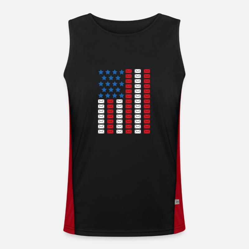 Postbote Postbotin Post Briefträger Funktionelles Kontrast-Tank Top für Männer 