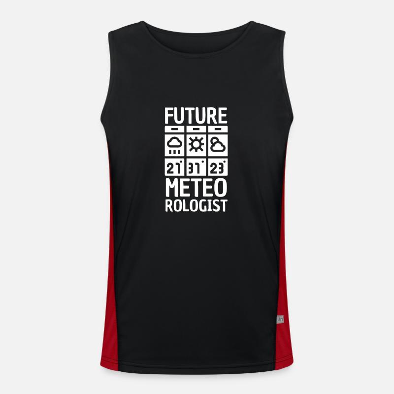 Meteorology pun for meteorologist Men's Functional Contrast Tank Top 