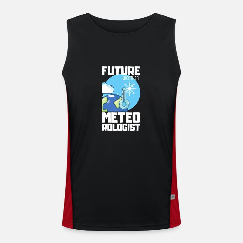 Meteorology pun for meteorologist Men's Functional Contrast Tank Top 