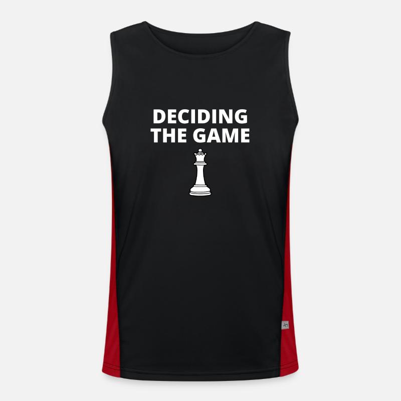 Chess Saying Gift Checkmate Queens Gambit Débardeur respirant contrasté Homme 