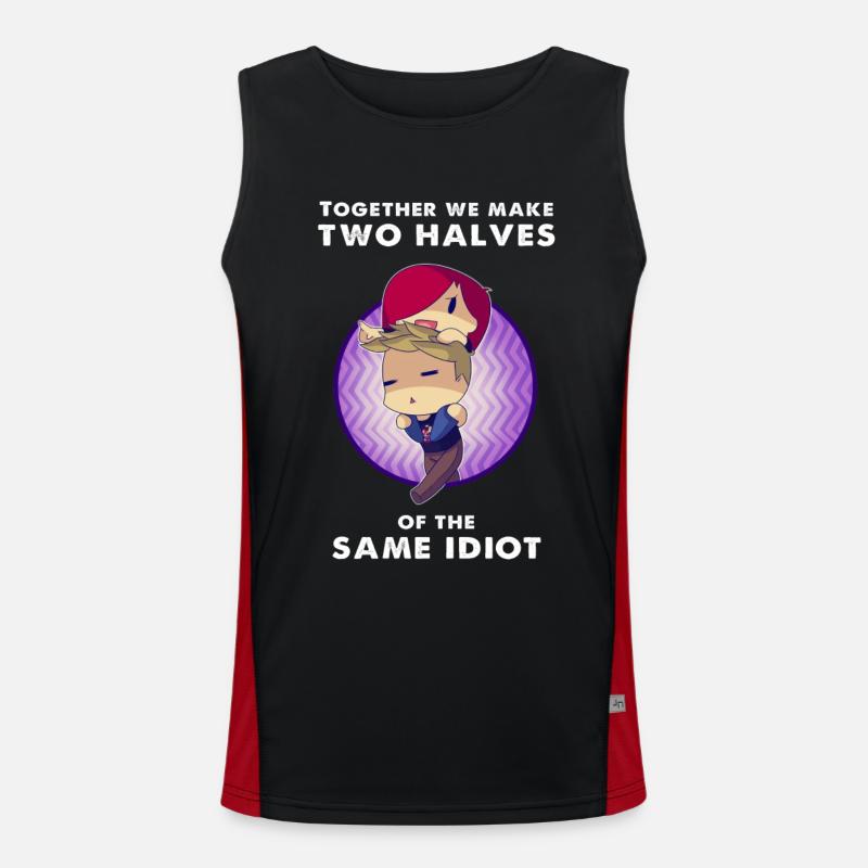 The same idiot Men's Functional Contrast Tank Top 