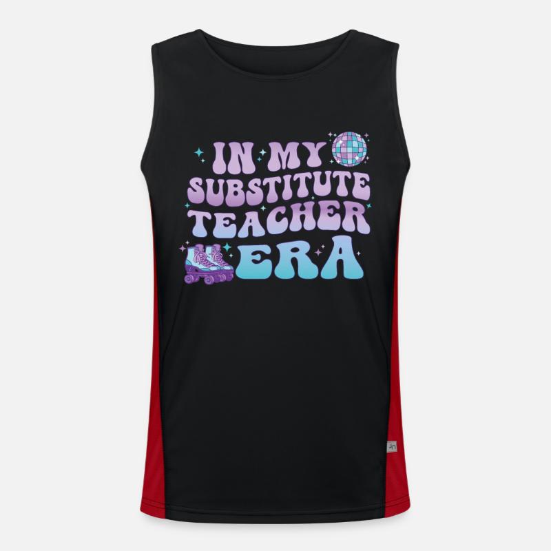 Dans mon Professeur suppléant Ère Professeur rétro Débardeur respirant contrasté Homme 