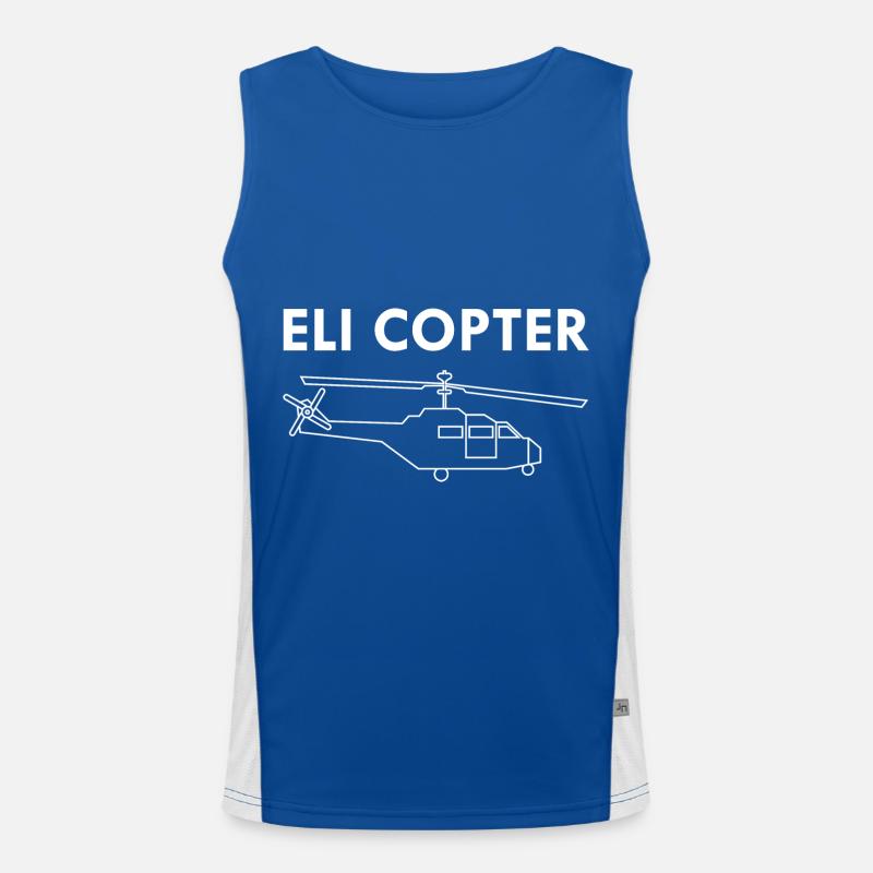 Eli copter Agent Hélicoptère Mossad Israël Débardeur respirant contrasté Homme 