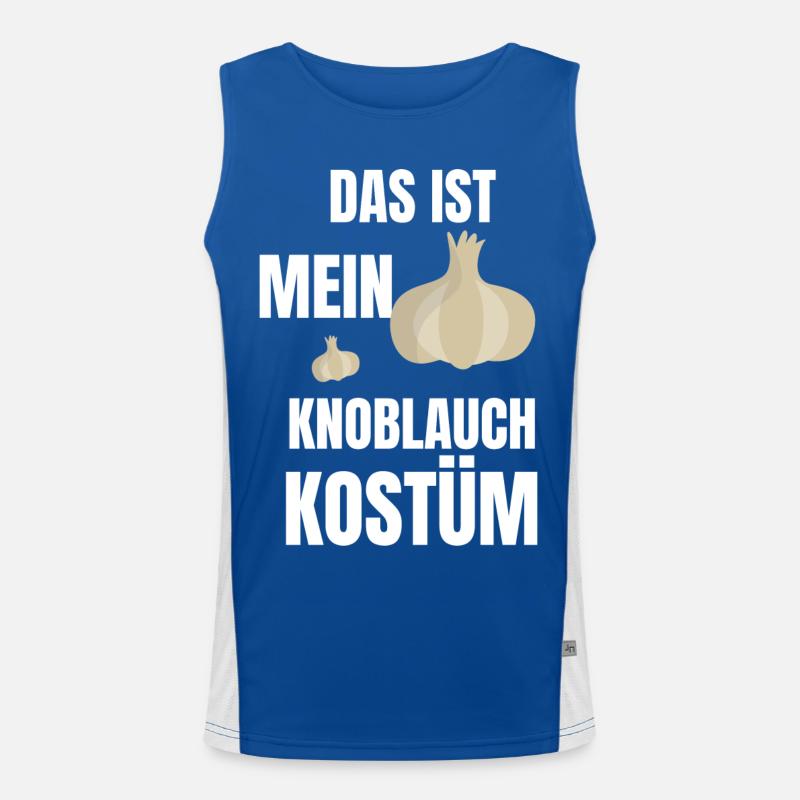 Das ist mein Knoblauch Kostüm Geschenkidee Lustig Funktionelles Kontrast-Tank Top für Männer 
