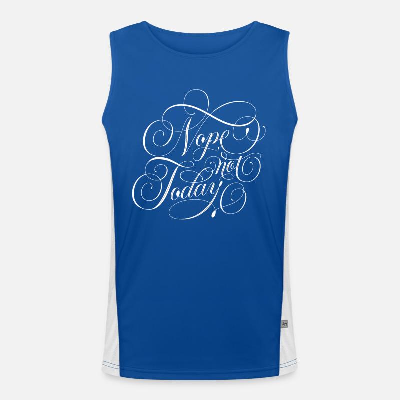 Nope not Today Funktionelles Kontrast-Tank Top für Männer 