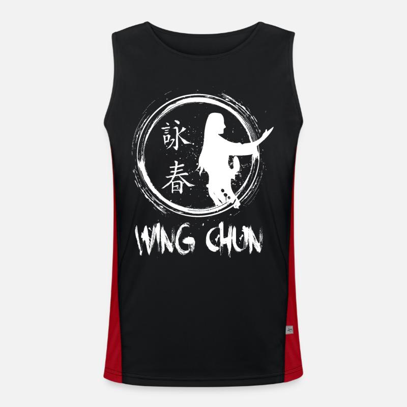 Wing chun Wingtsun Funktionelles Kontrast-Tank Top für Männer 
