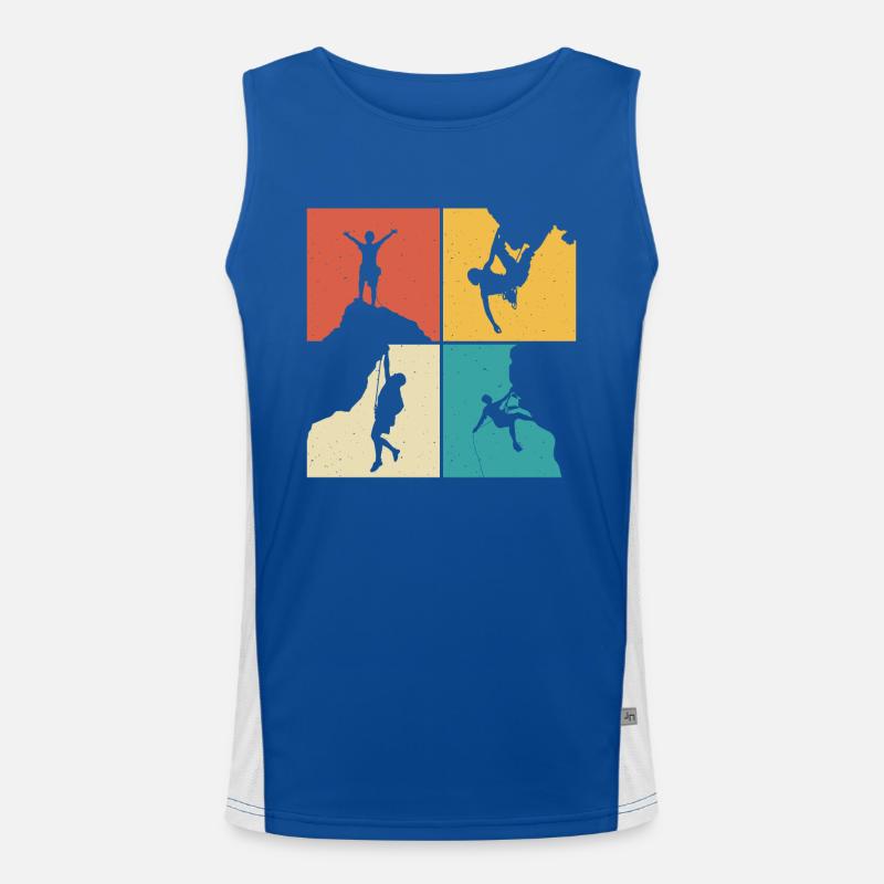 mountain rock climbing Débardeur respirant contrasté Homme 