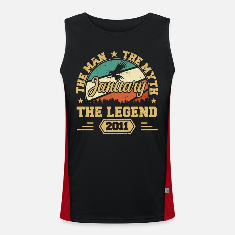 Die Legenden wurden im Januar 2011 geboren Funktionelles Kontrast-Tank Top für Männer 