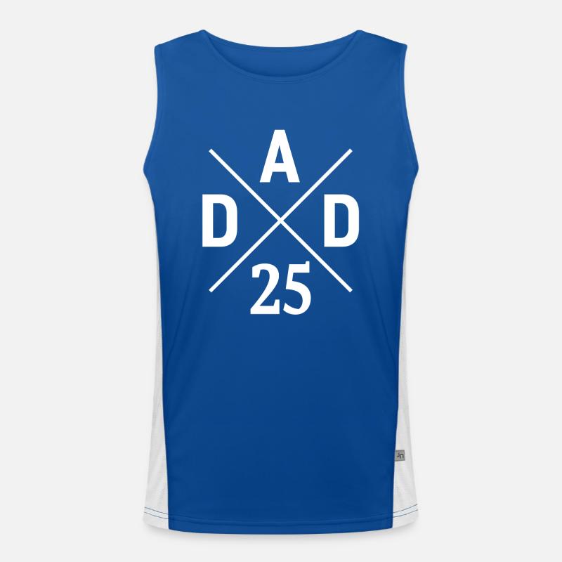 Dad 25 Dad Is 2025 New Father Men's Functional Contrast Tank Top 