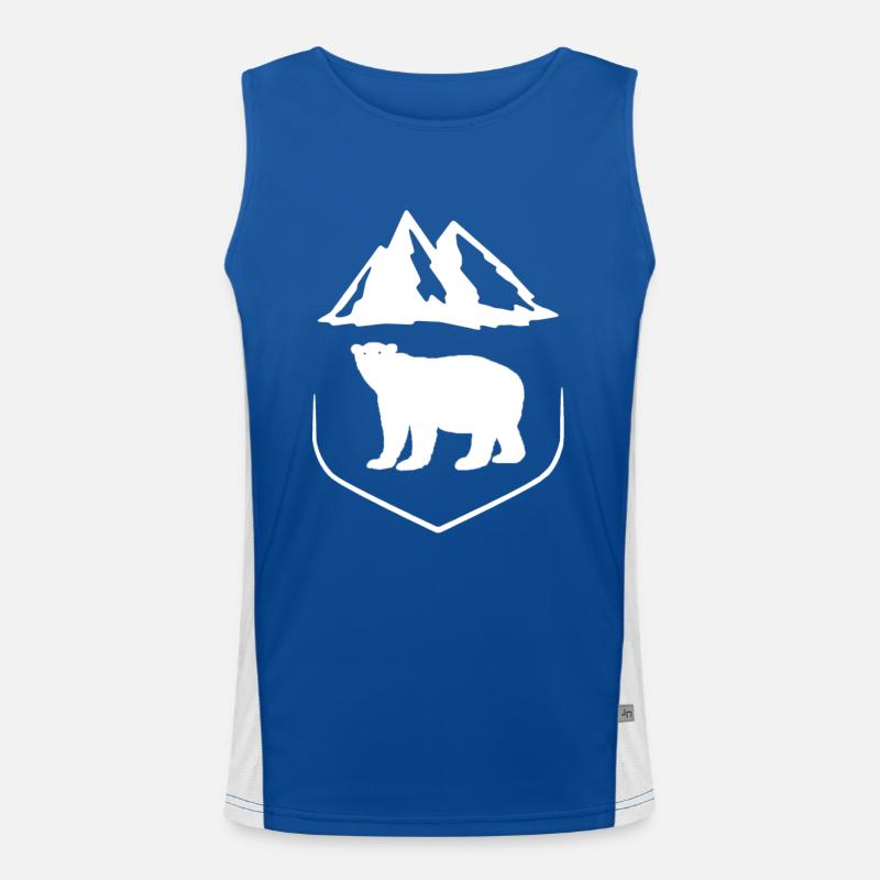 Bär Funktionelles Kontrast-Tank Top für Männer 