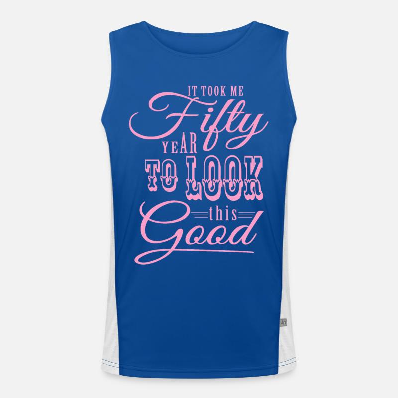 50. Geburtstag Funktionelles Kontrast-Tank Top für Männer 