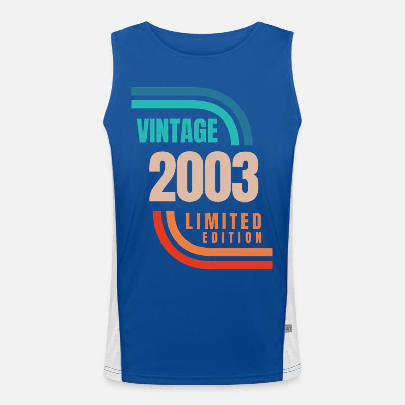 Édition limitée Millésime 2003 Débardeur respirant contrasté Homme 
