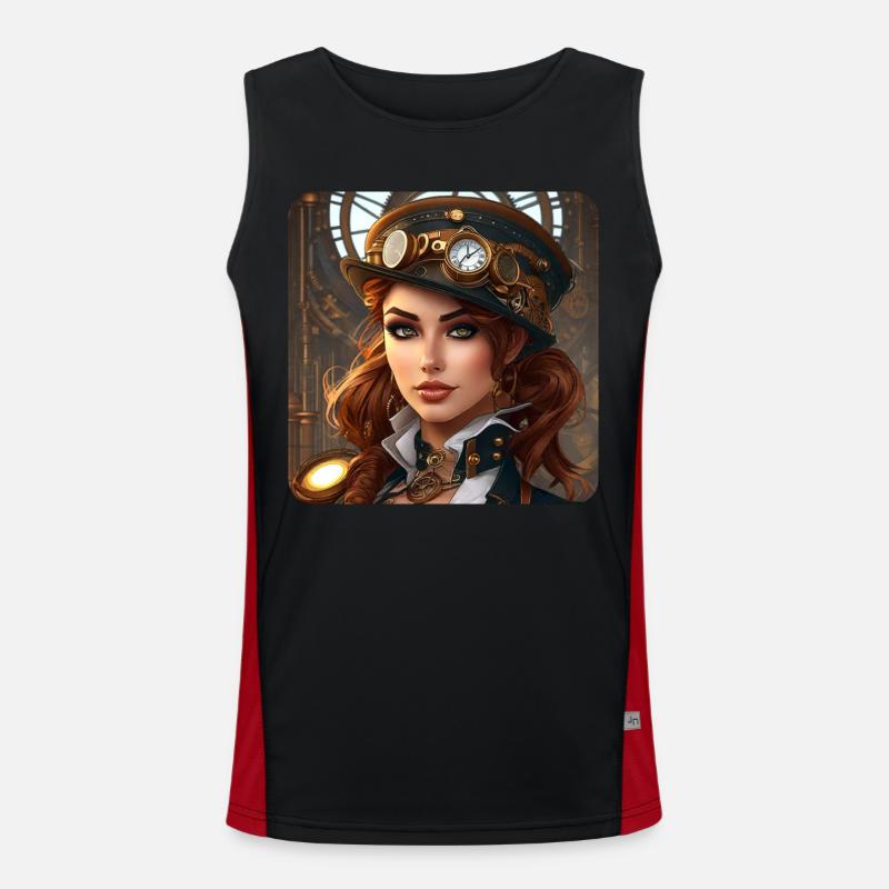 Fille Steampunk Cool Débardeur respirant contrasté Homme 
