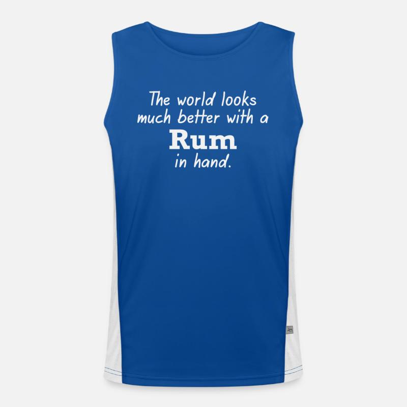 Moonshine for a better world Men's Functional Contrast Tank Top 
