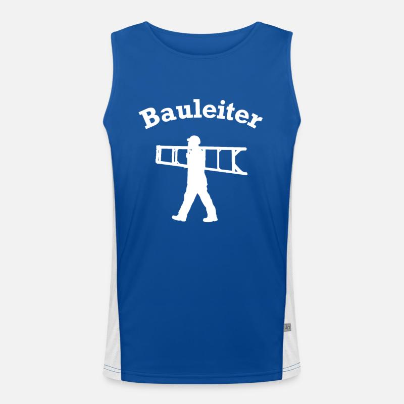Bauleiter Outfit Handwerker Funktionelles Kontrast-Tank Top für Männer 