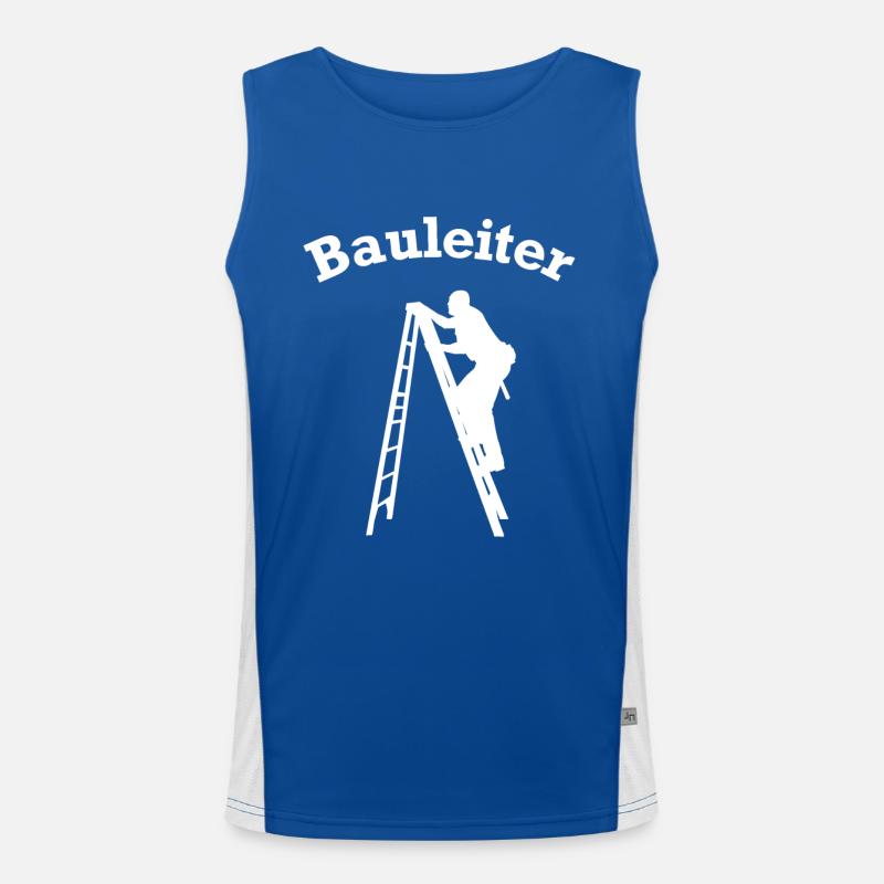 Construction Manager Construction Site Construction Sites Funny Men's Functional Contrast Tank Top 