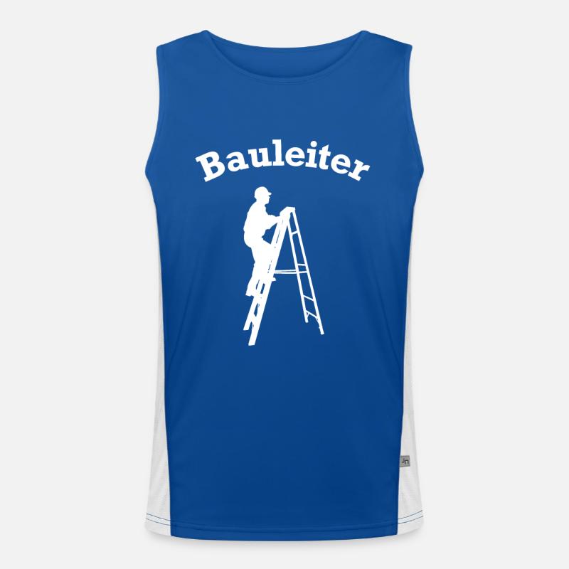 Construction Manager Head of Pun Building House Construction Construction Site Men's Functional Contrast Tank Top 