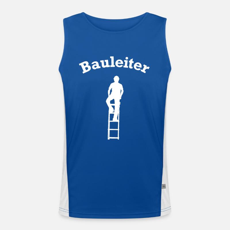 Construction Manager Construction Site Construction Sites Funny Men's Functional Contrast Tank Top 