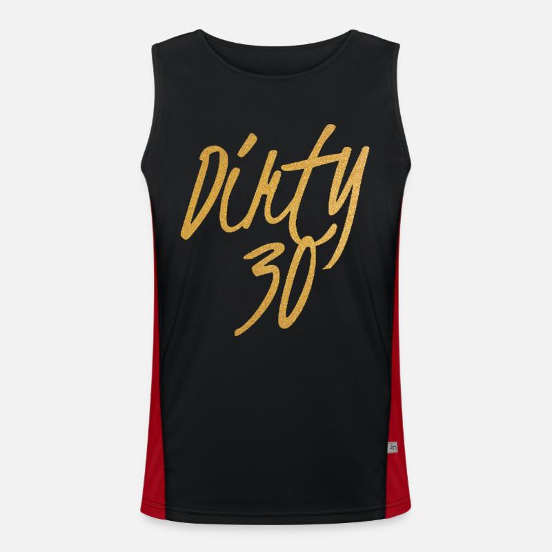 Dirty 30 30e anniversaire Débardeur respirant contrasté Homme 
