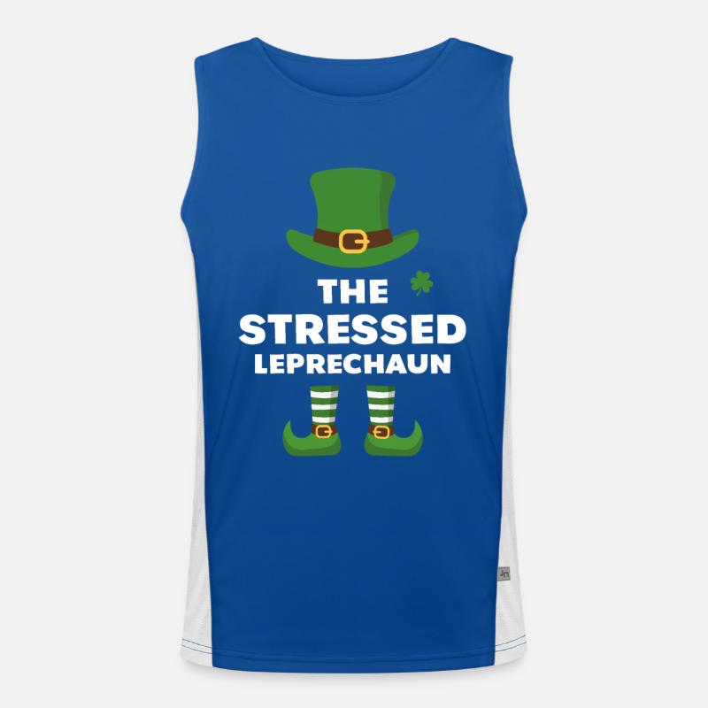 Der gestresste Kobold Funktionelles Kontrast-Tank Top für Männer 