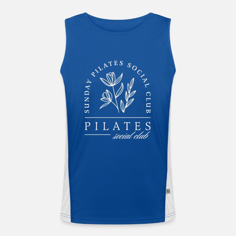 Pilates club studio sunday class Men's Functional Contrast Tank Top 