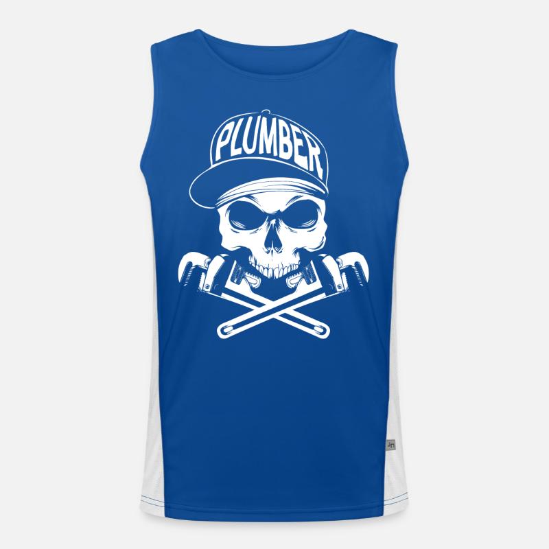 Klempner Funktionelles Kontrast-Tank Top für Männer 