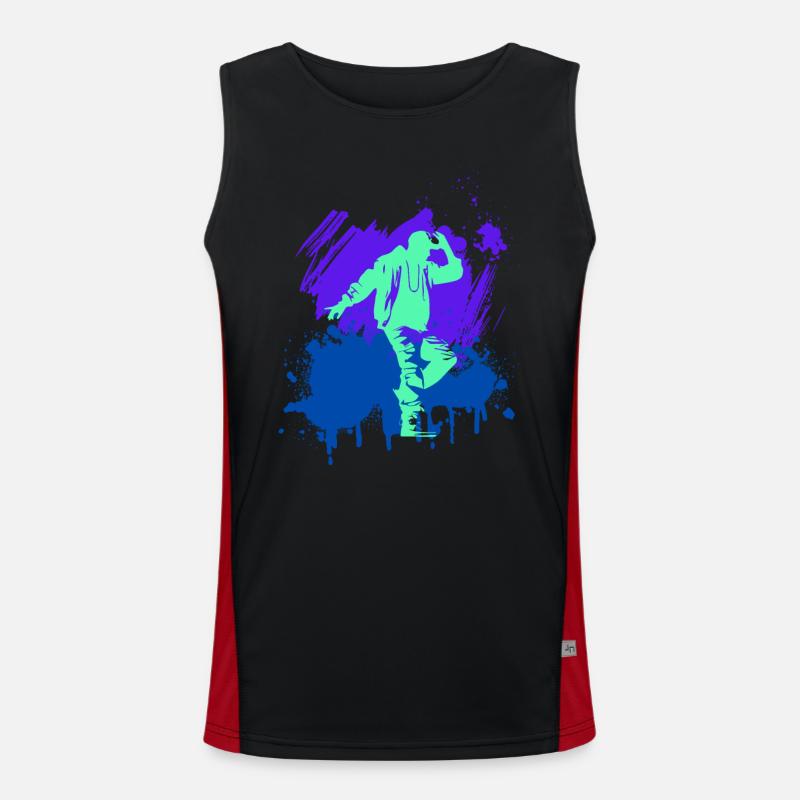 Dancer Funktionelles Kontrast-Tank Top für Männer 