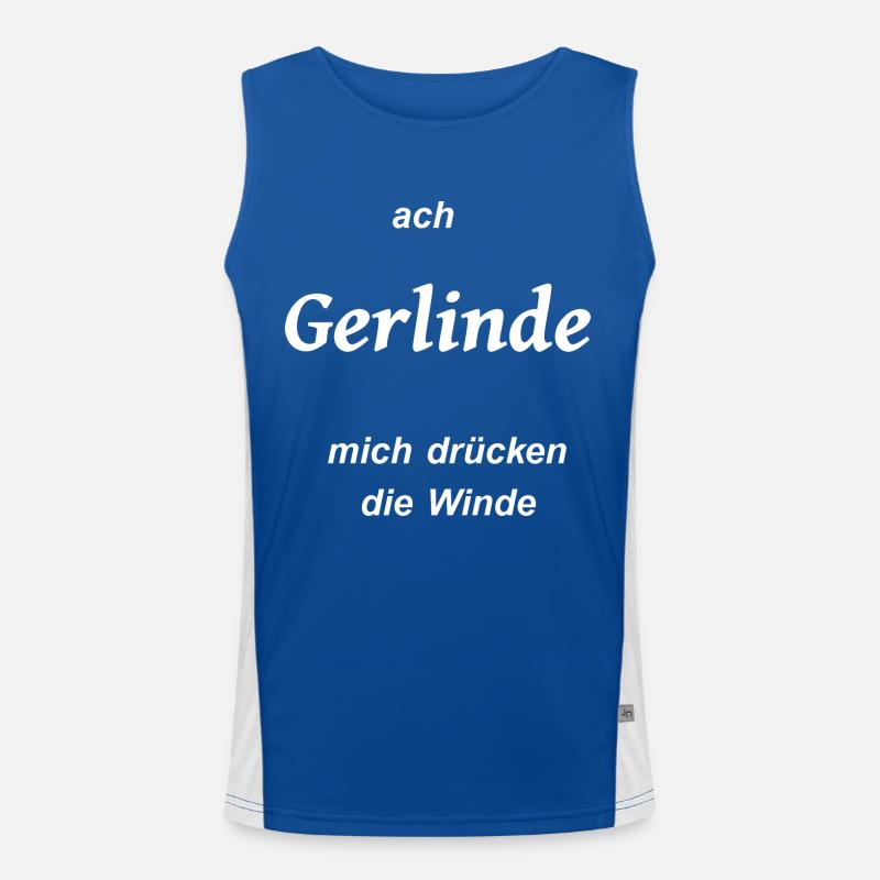gerlinde winde pups furz Funktionelles Kontrast-Tank Top für Männer 