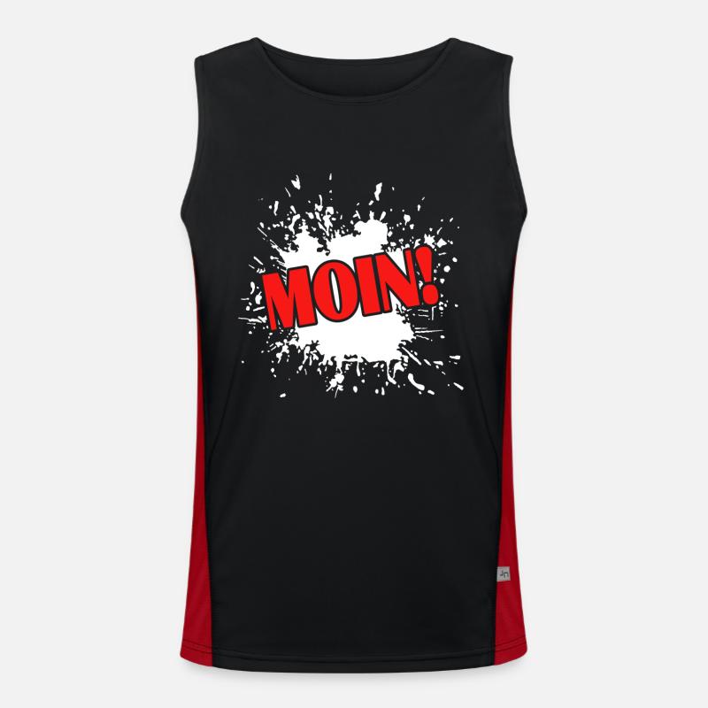 Moin Funktionelles Kontrast-Tank Top für Männer 