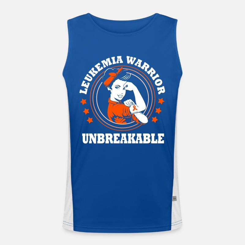 Leukämie Bewusstsein Funktionelles Kontrast-Tank Top für Männer 